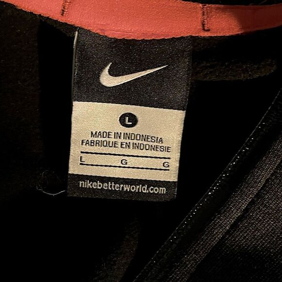 Nike University of Miami Thick Zipup hoodie. Size Large. - Picture 2 of 3